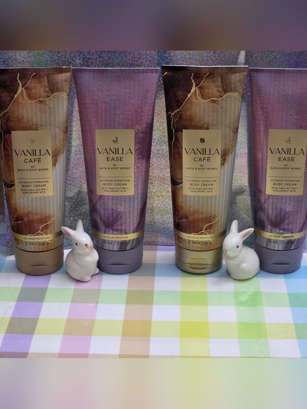 Bath & Body Works Vanilla Café & Vanilla Ease 4 Piece Body Cream Set NEW Rare